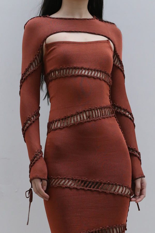 ISA BOULDER Spiral Round Leader 22SL02B Rust Red